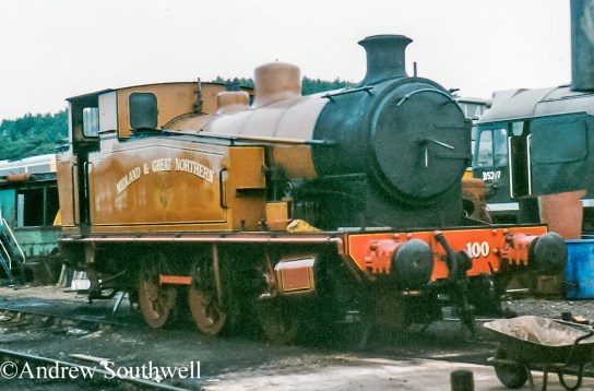 Andrew barclay 2107 as M&GN No 100 Weybourne August 1996 with copright.jpg