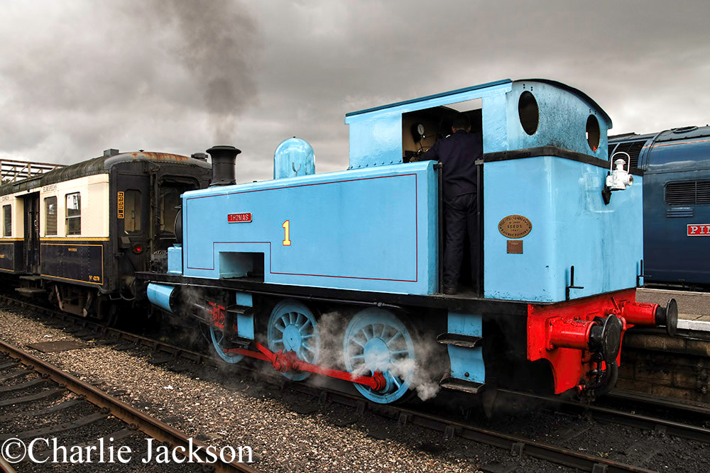 Hudswell Clarke 1800 as No 1 Thomas on the Nene Valley Railway - August 2016.jpg