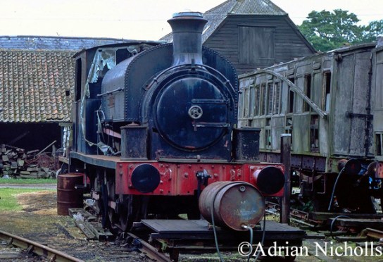 Kitson 5469 at South Cambridgeshire Railway, Heydon - 1991.jpg
