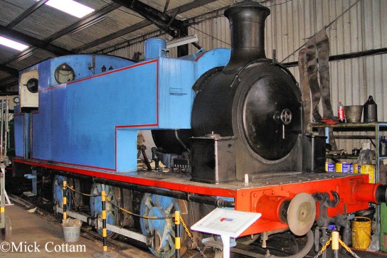 Robert Stephenson Hawthorn 7031  East Anglia Railway Museum DEcember 2009.jpg