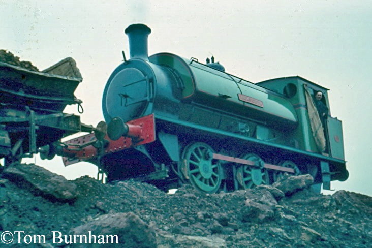 Hunslet 1953 at the Naylor-Benzon ironstone mine, Nassington, about 1969.jpg