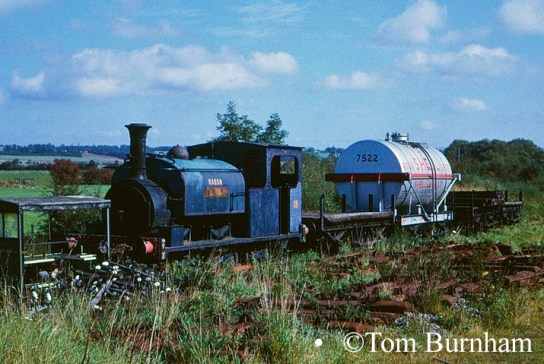 Hunslet 469 at Wittersham Road on the Kent & East Sussex Railway - September 1974.jpg