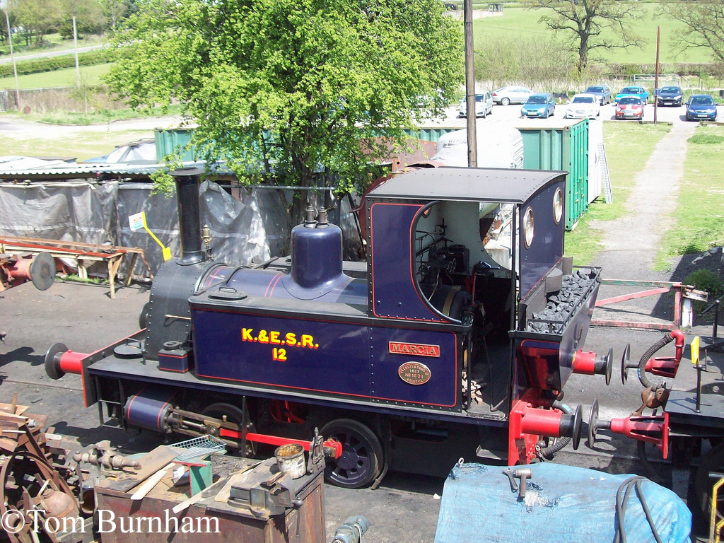 Peckett 1631 at Rolvenden on the Kent & East Sussex Railway - May 2013.jpg