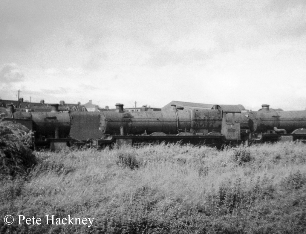 4953 Pitchford Hall in Woodham's scrapyard at Barry - July 1968.jpg