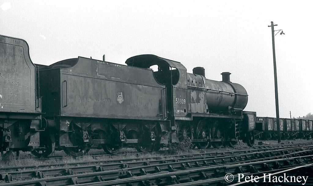 53809 in Woodham's scrapyard at Barry - 1973.jpg