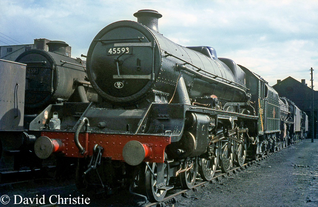 45593 Kholapur on Carlisle Kingmoor shed - August 1967   c.jpg