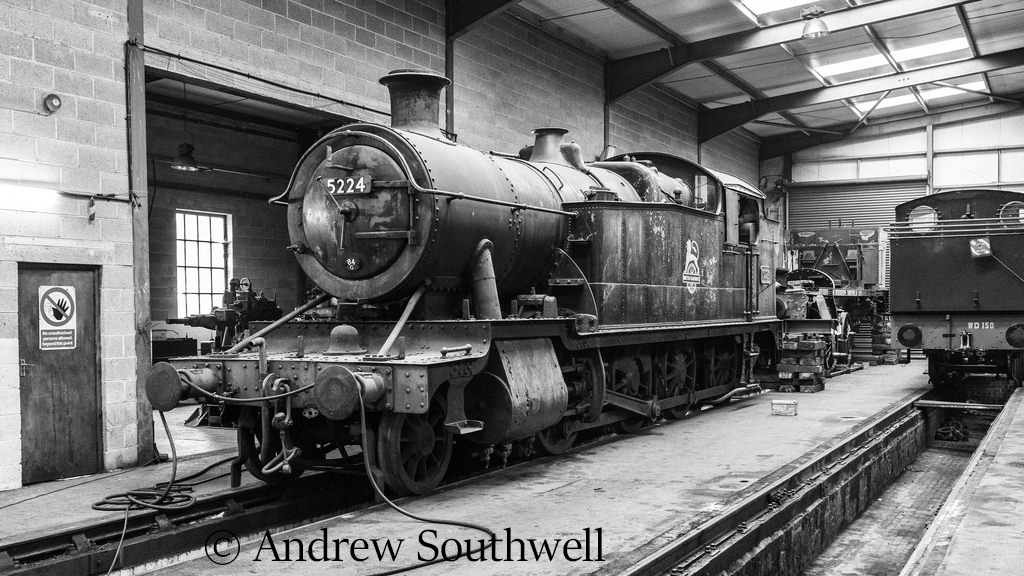 5224 in the workshop at Peak Rail - August 2018.jpg