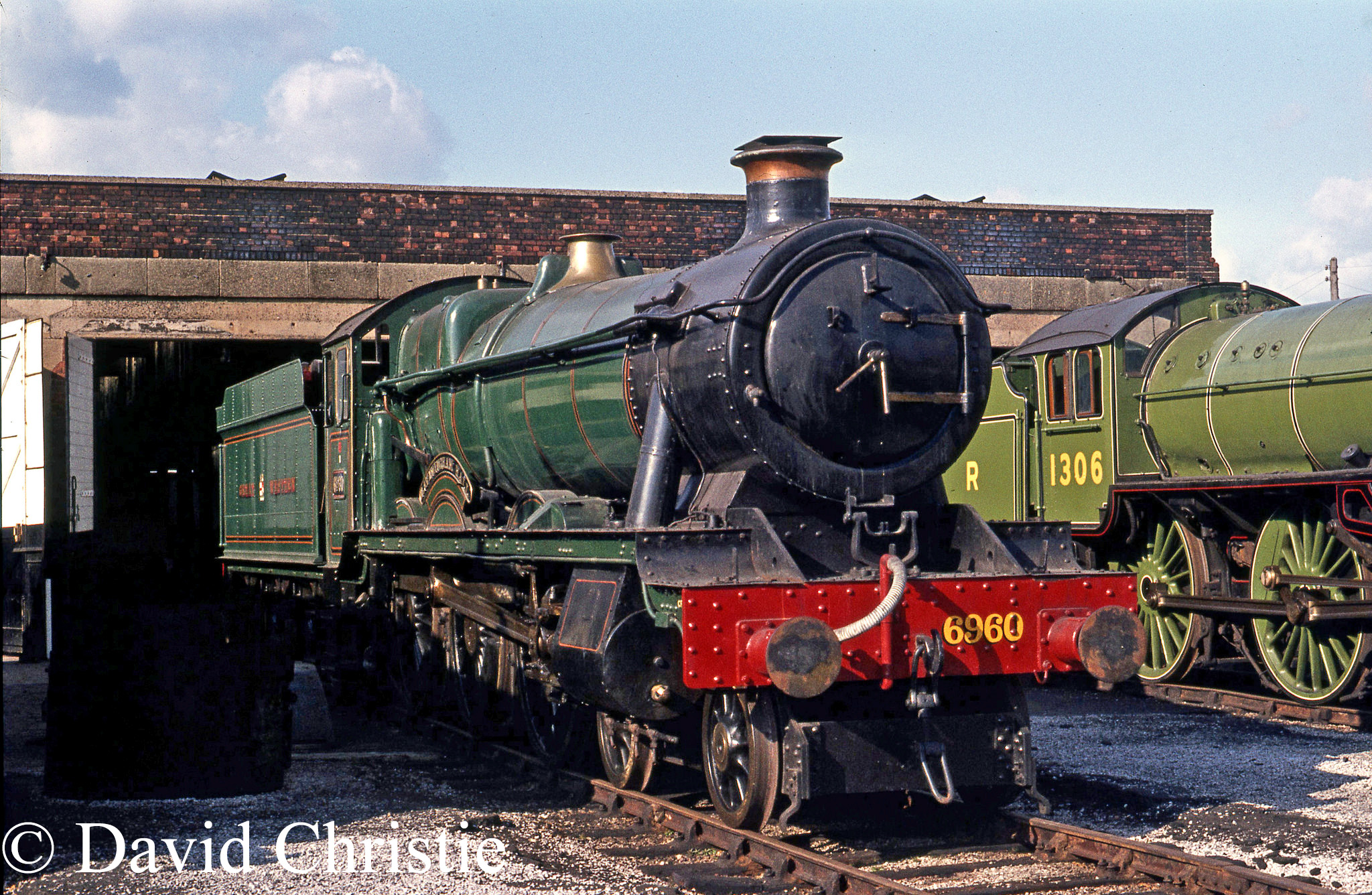 6960 Raveningham Hall at Steamtown, carnforth - April 1977.jpg