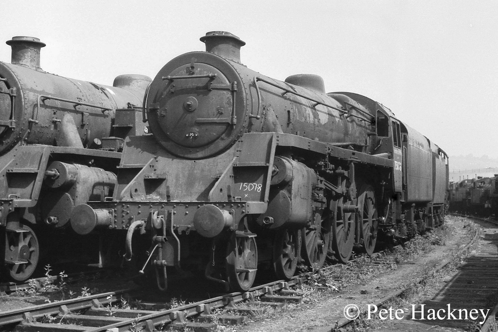 75078 in Woodhan's scrapyard at Barry - July 1970.jpg