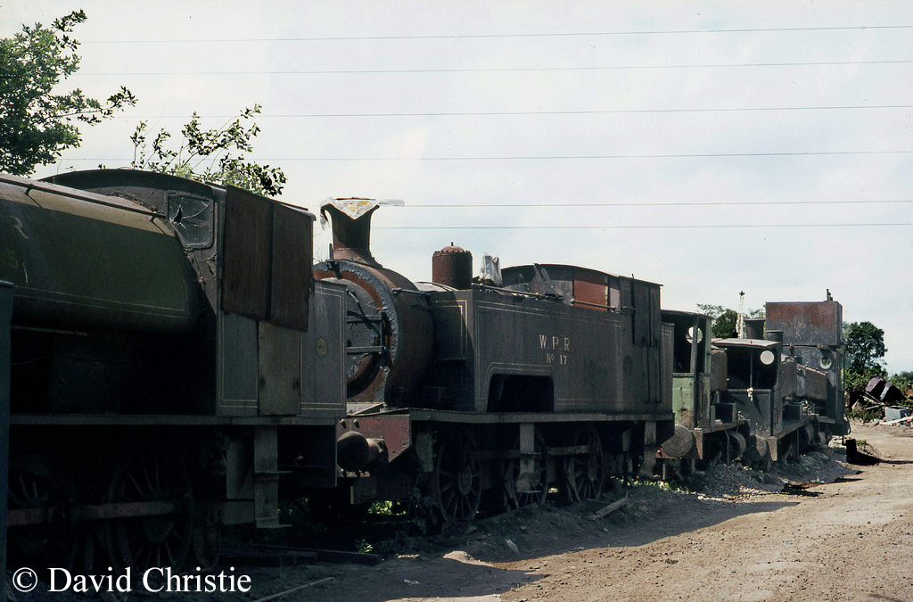 Wemyss Private Railway No 17 in the scrapyard south of Thornton - June 1973.jpg