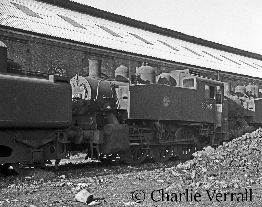 30065 on shed at Eastleigh – October 1962.jpg