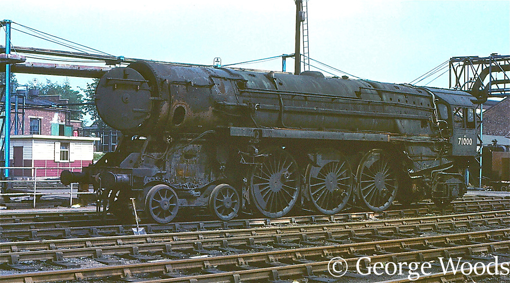 71000 Duke of Gloucester at Crewe Works - October 1966.jpg