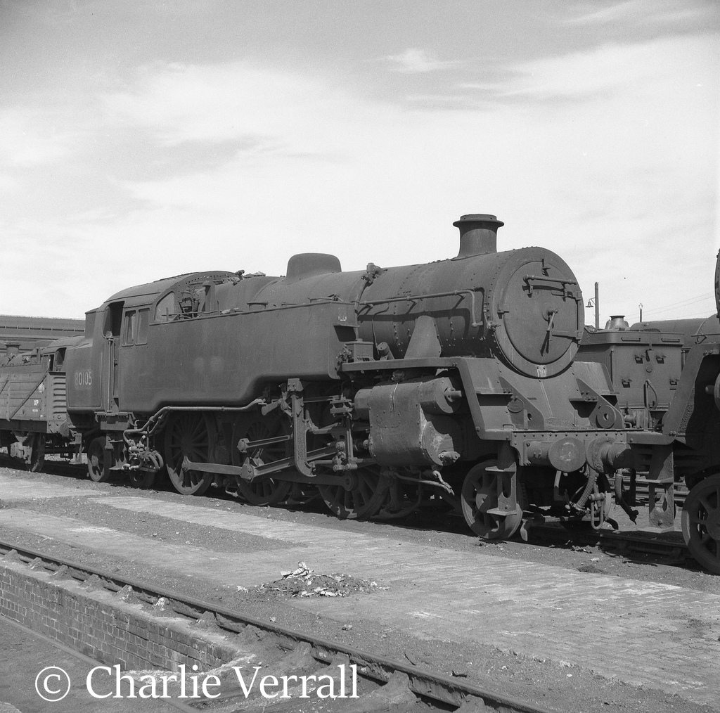 80105 on Old Oak Common shed – August 1962.jpg